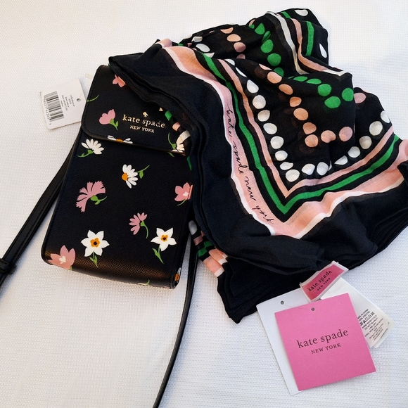 kate spade Handbags - NWT Kate Spade " The Madison Floral Waltz North South Crossbody" purse.